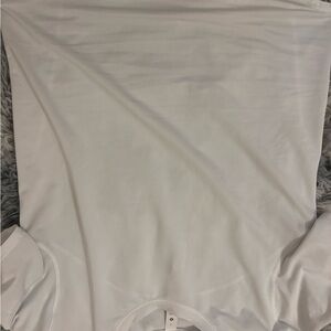 Lululemon White Mesh Short Sleeve Athletic Top